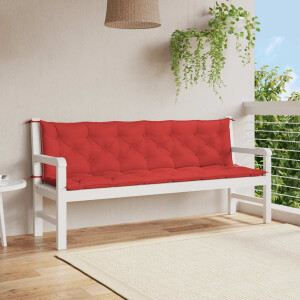 vidaXL Tuinbankkussen 200x(50+50)x7 cm oxford stof rood
