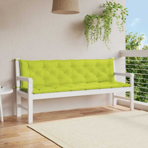 vidaXL Tuinbankkussen 200x(50+50)x7 cm oxford stof felgroen