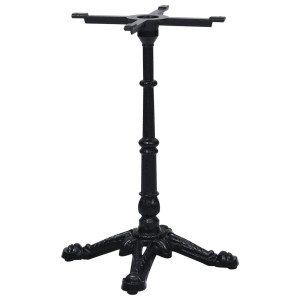 vidaXL Bistrotafelpoot 52x52x72 cm gietijzer zwart