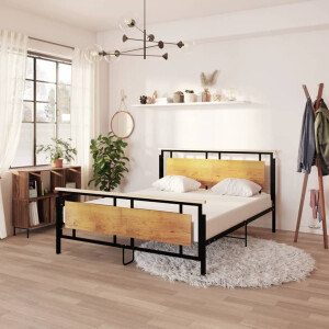 vidaXL Bedframe metaal 160x200 cm