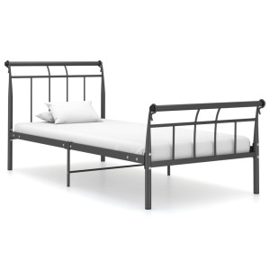 vidaXL Bedframe metaal zwart 100x200 cm