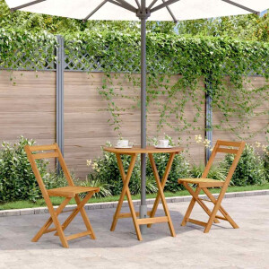 vidaXL Tuintafel inklapbaar 70 cm massief acaciahout