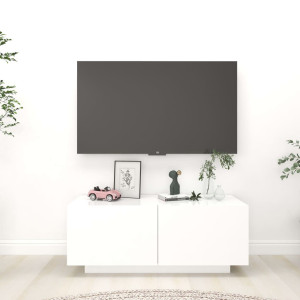 vidaXL Tv-meubel 100x35x40 cm bewerkt hout wit