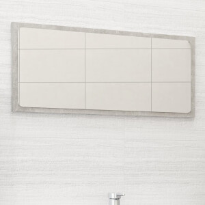 vidaXL Badkamerspiegel 80x1,5x37 cm spaanplaat betongrijs