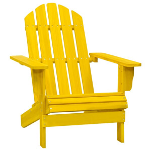 vidaXL Tuinstoel Adirondack massief vurenhout geel