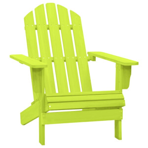 vidaXL Tuinstoel Adirondack massief vurenhout groen
