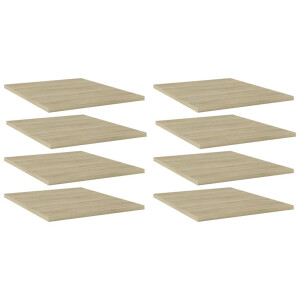 vidaXL Wandschappen 8 st 40x50x1,5 cm spaanplaat sonoma eikenkleurig