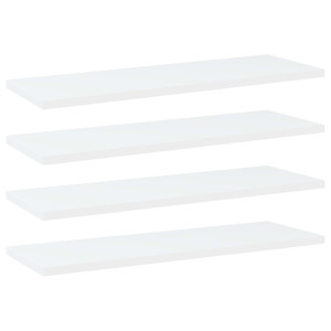 vidaXL Wandschappen 4 st 60x20x1,5 cm spaanplaat wit