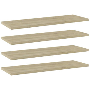 vidaXL Wandschappen 4 st 60x20x1,5 cm spaanplaat sonoma eikenkleurig