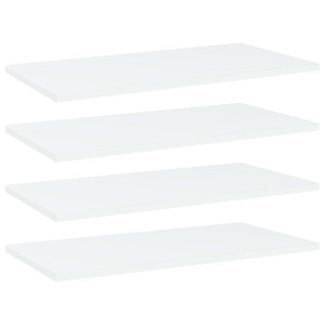 vidaXL Wandschappen 4 st 60x30x1,5 cm spaanplaat wit