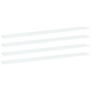 vidaXL Wandschappen 4 st 100x10x1,5 cm spaanplaat wit