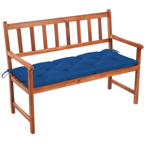 vidaXL Tuinbank met kussen 120 cm massief acaciahout