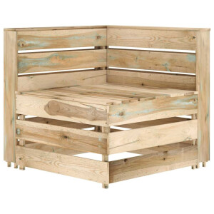 vidaXL Tuinhoekbank pallet geïmpregneerd grenenhout