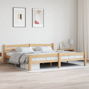 vidaXL Bedframe massief grenenhout 200x200 cm