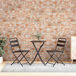 vidaXL 10 st Wandpanelen 3D rode baksteen EPS