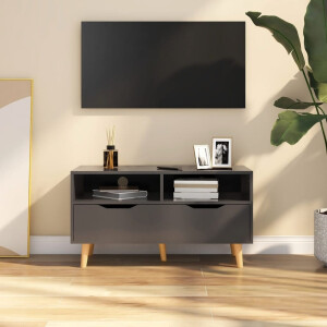 vidaXL Tv-meubel 90x40x48,5 cm bewerkt hout grijs