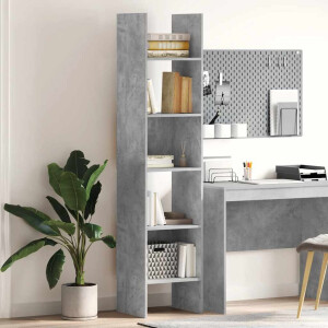 vidaXL Boekenkast 40x35x180 cm bewerkt hout betongrijs