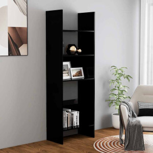 vidaXL Boekenkast 60x35x180 cm bewerkt hout zwart