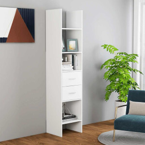 vidaXL Boekenkast 40x35x180 cm bewerkt hout wit