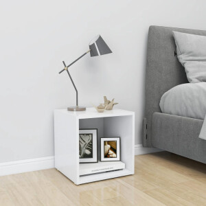 vidaXL Tv-meubel 37x35x37 cm bewerkt hout wit