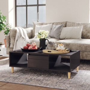 vidaXL Salontafel 103,5x60x35 cm bewerkt hout hoogglans grijs