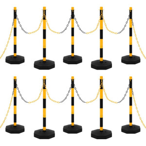 vidaXL Kettingpalenset met kunststof ketting 10 m