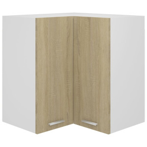 vidaXL Hanghoekkast Lyon 57x57x60 cm bewerkt hout sonoma eikenkleurig