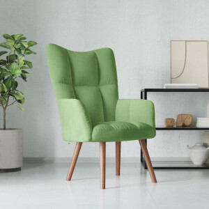 vidaXL Relaxstoel fluweel lichtgroen