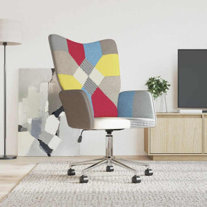 vidaXL Relaxstoel patchwork stof