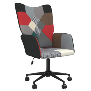 vidaXL Relaxstoel patchwork stof