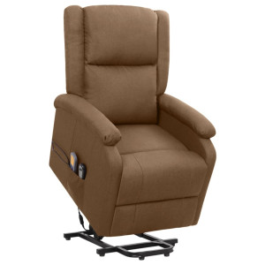 vidaXL Sta-op-massagestoel stof bruin