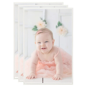 vidaXL Fotolijsten 3 st voor tafel 10x15 cm MDF zilverkleurig