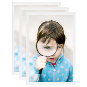 vidaXL Fotolijsten 3 st voor tafel 10x15 cm MDF wit