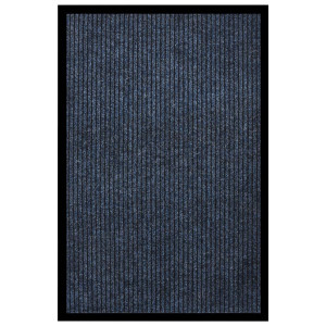 vidaXL Deurmat 80x120 cm gestreept blauw