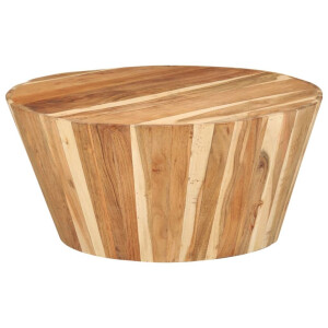 vidaXL Salontafel Ø65x31 cm massief acaciahout