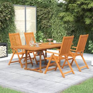 vidaXL 5-delige Tuinset massief acaciahout 150-200 cm