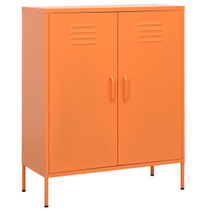 vidaXL Opbergkast 80x35x101,5 cm staal oranje