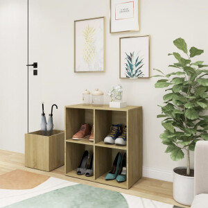 vidaXL Opbergkast 105x35,5x70 cm bewerkt hout sonoma eikenkleurig