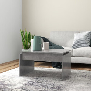 vidaXL Salontafel 68x50x38 cm bewerkt hout betongrijs