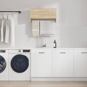 vidaXL Kledingkast 70x32,5x35 cm bewerkt hout sonoma eikenkleurig