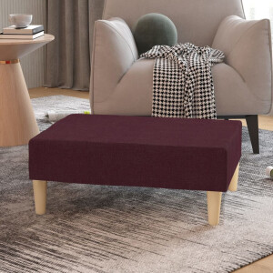 vidaXL Voetenbank 78x56x32 cm stof paars