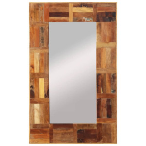vidaXL Wandspiegel 50x80 cm massief gerecycled hout