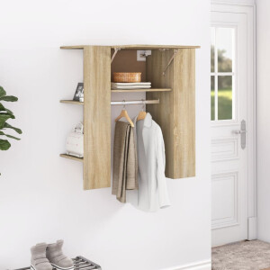 vidaXL Halmeubel 97,5x37x99 cm bewerkt hout sonoma eikenkleurig
