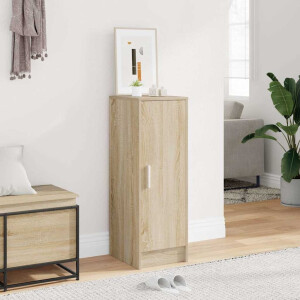 vidaXL Schoenenkast 32x35x92 cm bewerkt hout sonoma eikenkleurig
