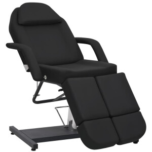 vidaXL Behandelstoel 180x62x78 cm kunstleer zwart