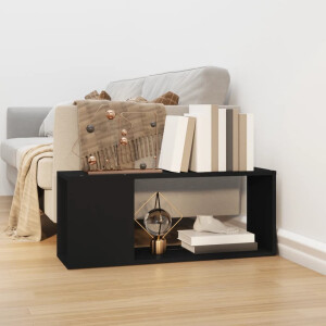 vidaXL Tv-meubel 80x24x32 cm bewerkt hout zwart