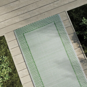 vidaXL Buitenkleed ARAKIL 80x250 cm polypropeen groen