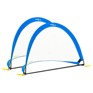 vidaXL 2 st Kindervoetbaldoelen met opbergtas 183x117,5x120,5 cm