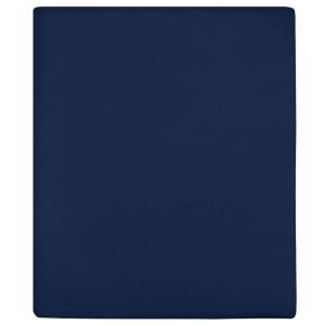 vidaXL Hoeslakens 2 st jersey 160x200 cm katoen marineblauw
