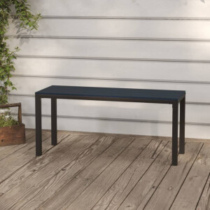 vidaXL Tuinbank 110 cm staal en HKC zwart